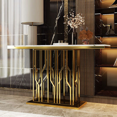 Αγορά 120 εκατοστά μήκος Μαρμάρινο στενό εισερχόμενο τραπέζι με γυαλιστερό φινίρισμα online manufacture