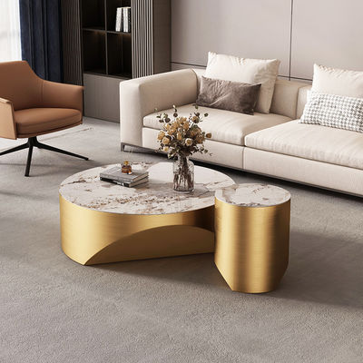 Αγορά Κύκλος από ανοξείδωτο χάλυβα, καφέ και τραπέζι, συνδυασμός μαρμάρου. online manufacture