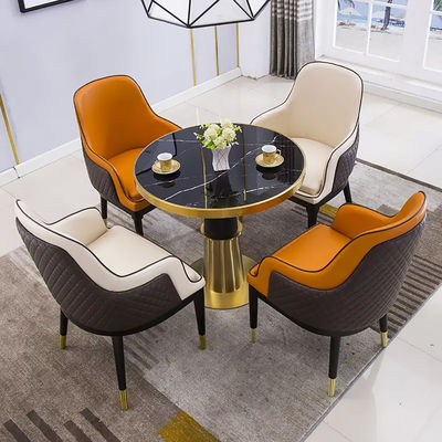 Αγορά Σύγχρονο στυλ Ατσάλι Στρογγυλό Μαρμάρινο Ξενοδοχείο Διαπραγματευτικό Τραπέζι online manufacture