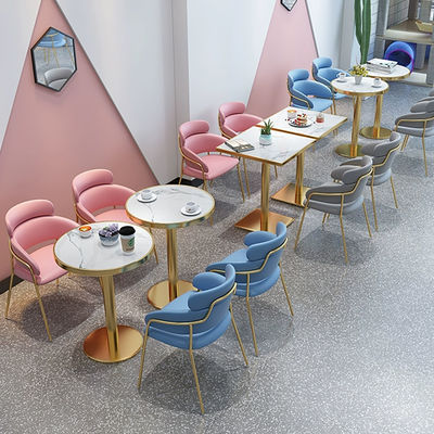 Αγορά Σύγχρονο μαρμάρινο στρογγυλό τραπέζι διαπραγμάτευσης, κατάλληλο για ξενοδοχεία και καφετέριες online manufacture