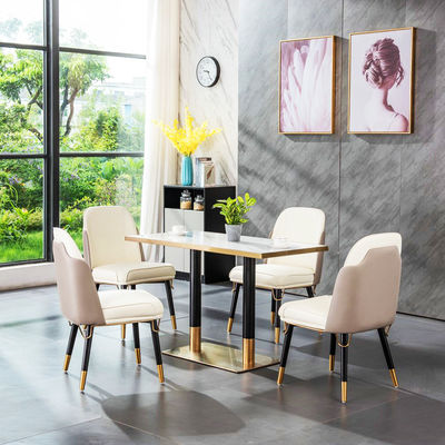 Αγορά Τετράγωνο μαρμάρινο πάνω από ατσάλινο τραπέζι διαπραγμάτευσης για ξενοδοχεία online manufacture