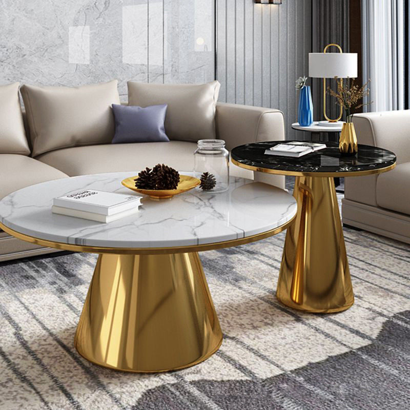 SEDIA Made Marble Συνδυασμός Κύκλος τραπεζιού καφέ